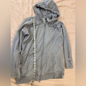 Adidas by Stella McCartney Light Gray Hooded Zip Jacket